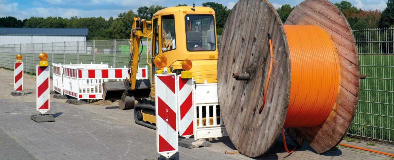 Glasfaser für das Neubaugebiet <br>Emswiesen in Rietberg